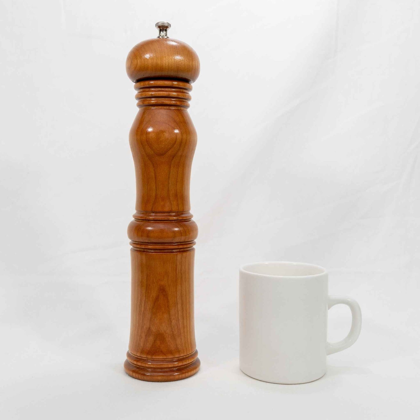 Large Cherry Wood Pepper Mill