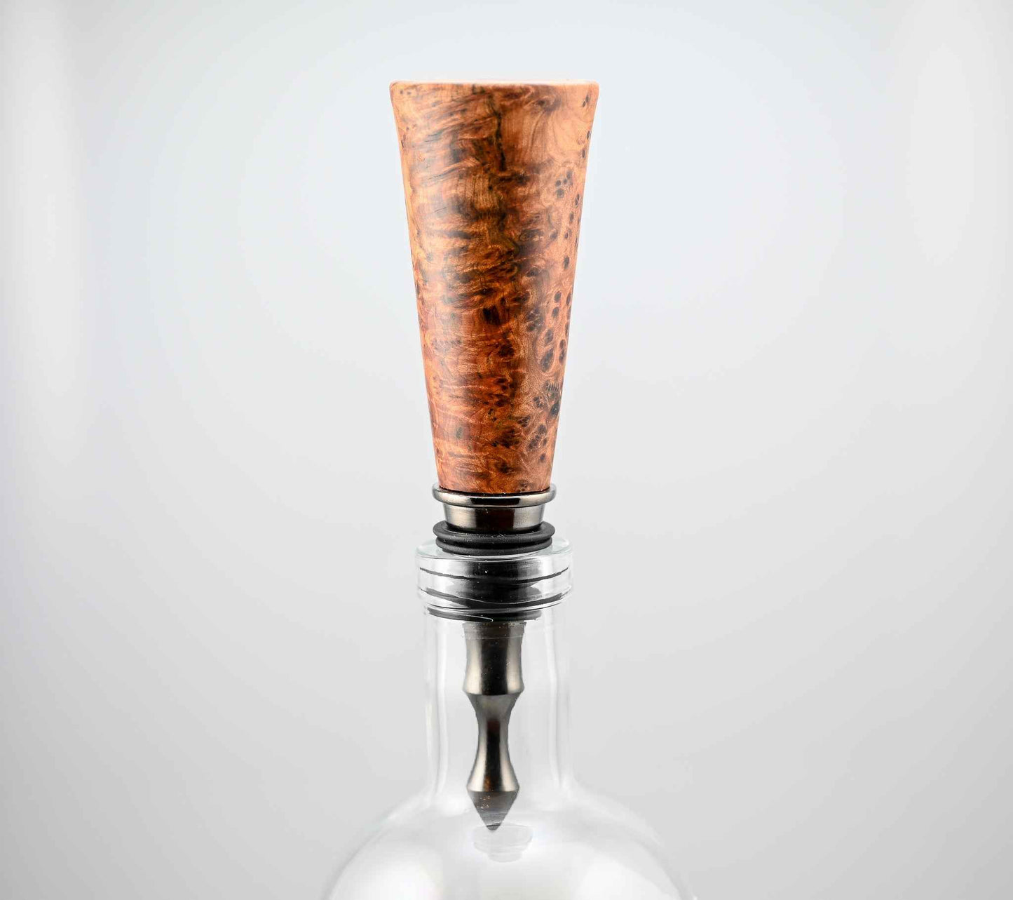 handmade thuya burl wood vintage style bottle stopper