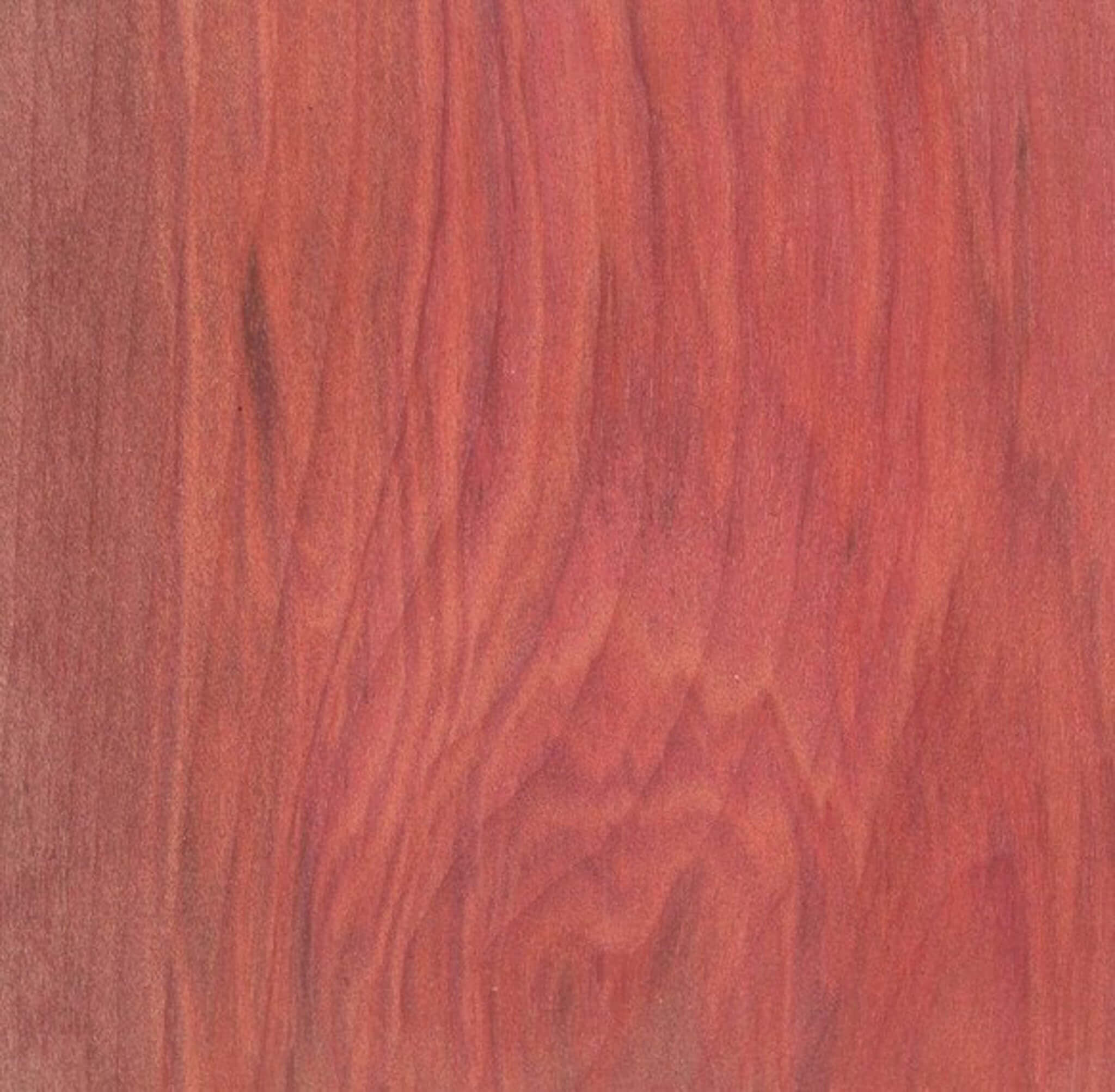 a sample of redheart wood