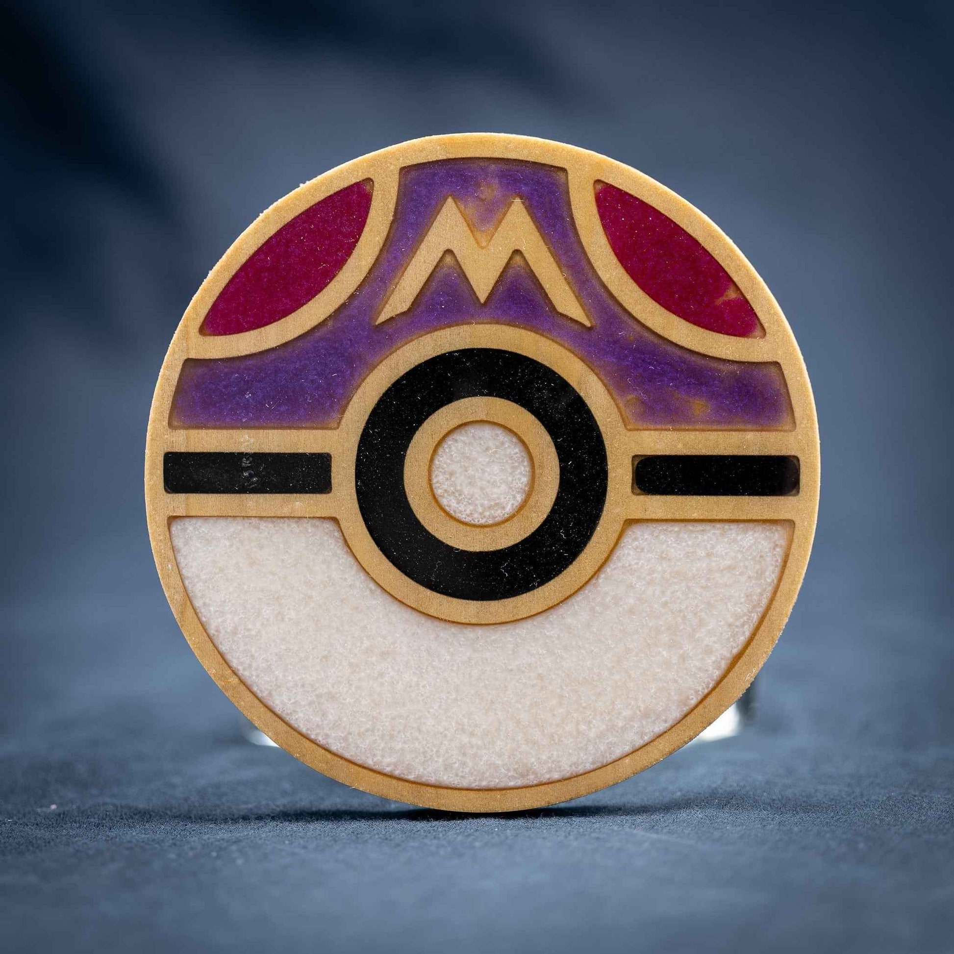 pokemon card coasters Wood and Resin Pok Ball Coaster Set Carved Wood and Resin Pokmon