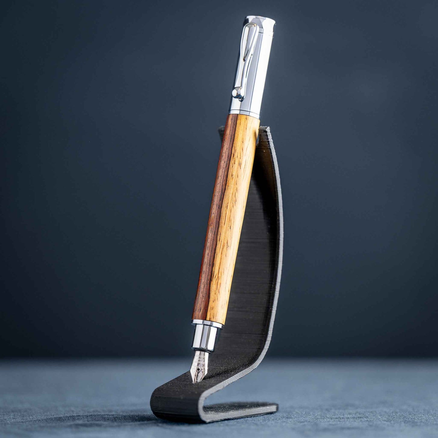 Cocobolo Wood Fountain Pen: Magnetic, Postable Cap