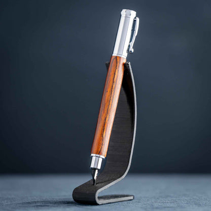 Cocobolo Wood Fountain Pen: Magnetic, Postable Cap