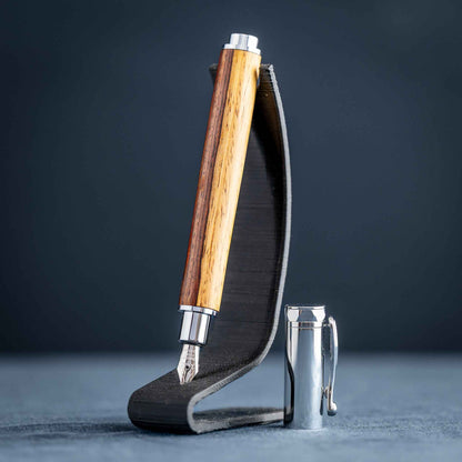 Cocobolo Wood Fountain Pen: Magnetic, Postable Cap