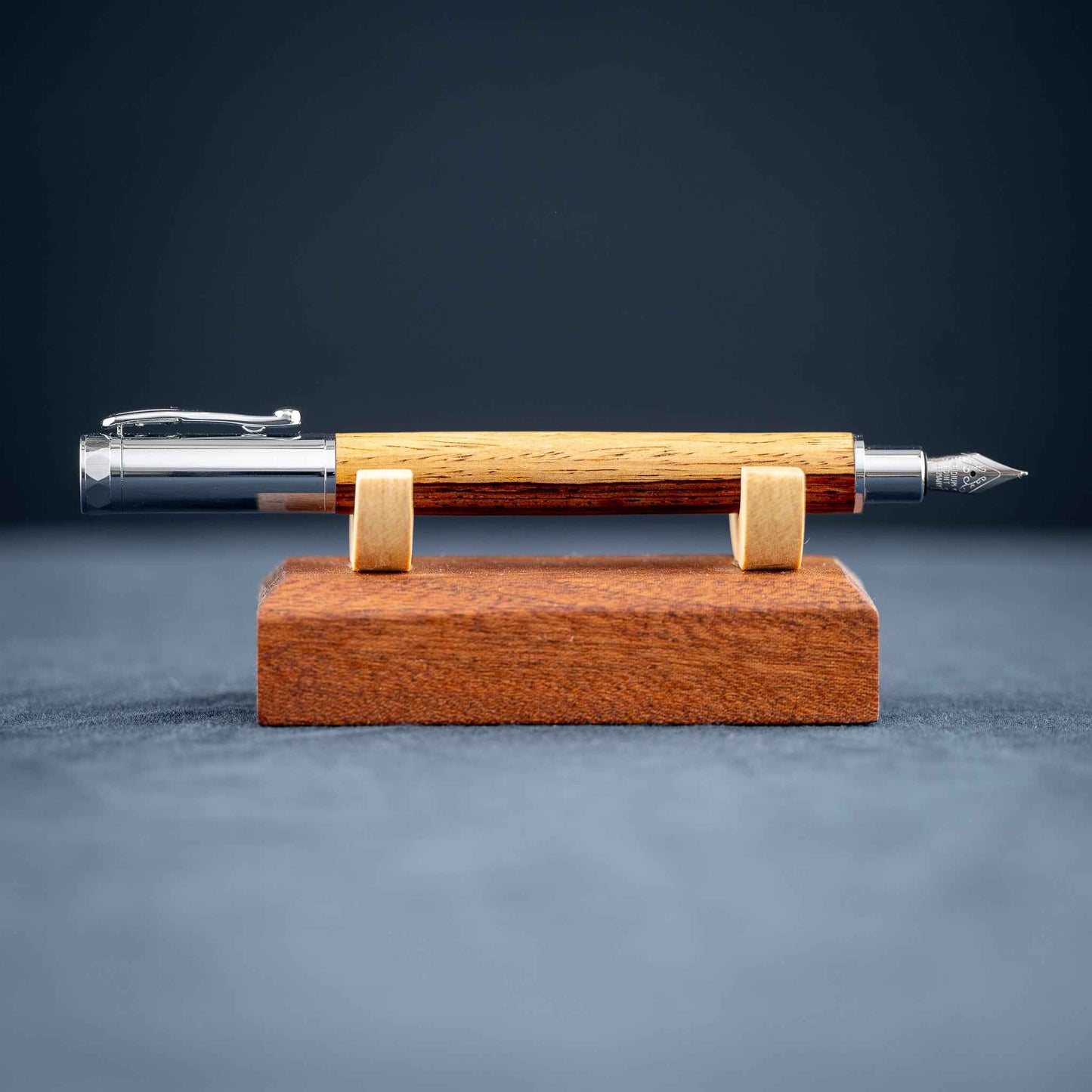 Cocobolo Wood Fountain Pen: Magnetic, Postable Cap