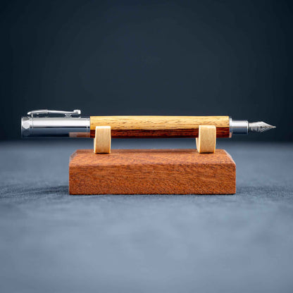 Cocobolo Wood Fountain Pen: Magnetic, Postable Cap