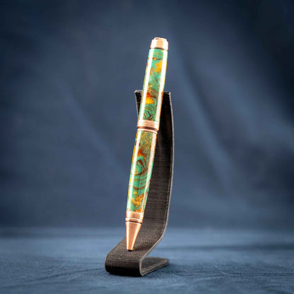 Green, Gold, and Copper Ballpoint Twist Pen: Into the Woods