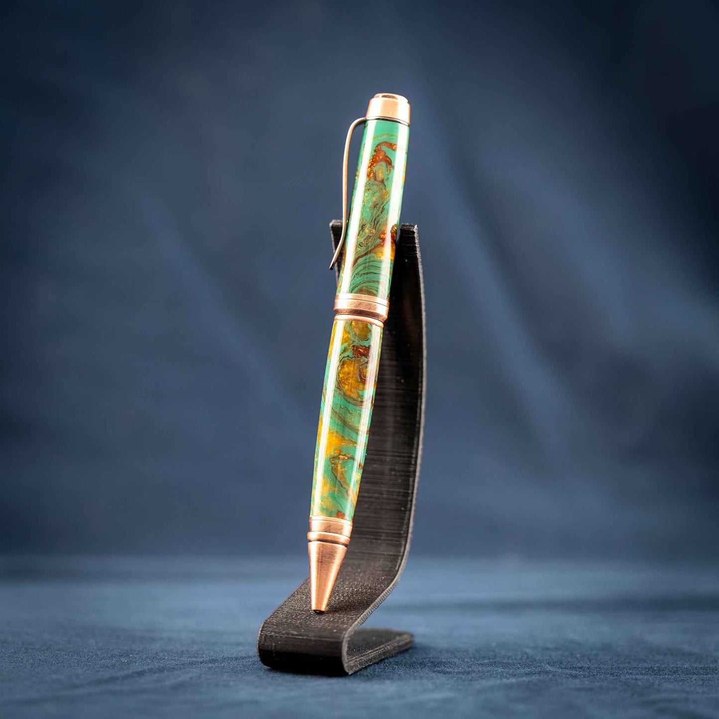 Green, Gold, and Copper Ballpoint Twist Pen: Into the Woods