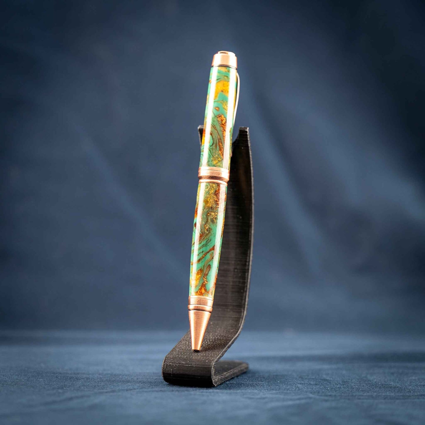 Green, Gold, and Copper Ballpoint Twist Pen: Into the Woods