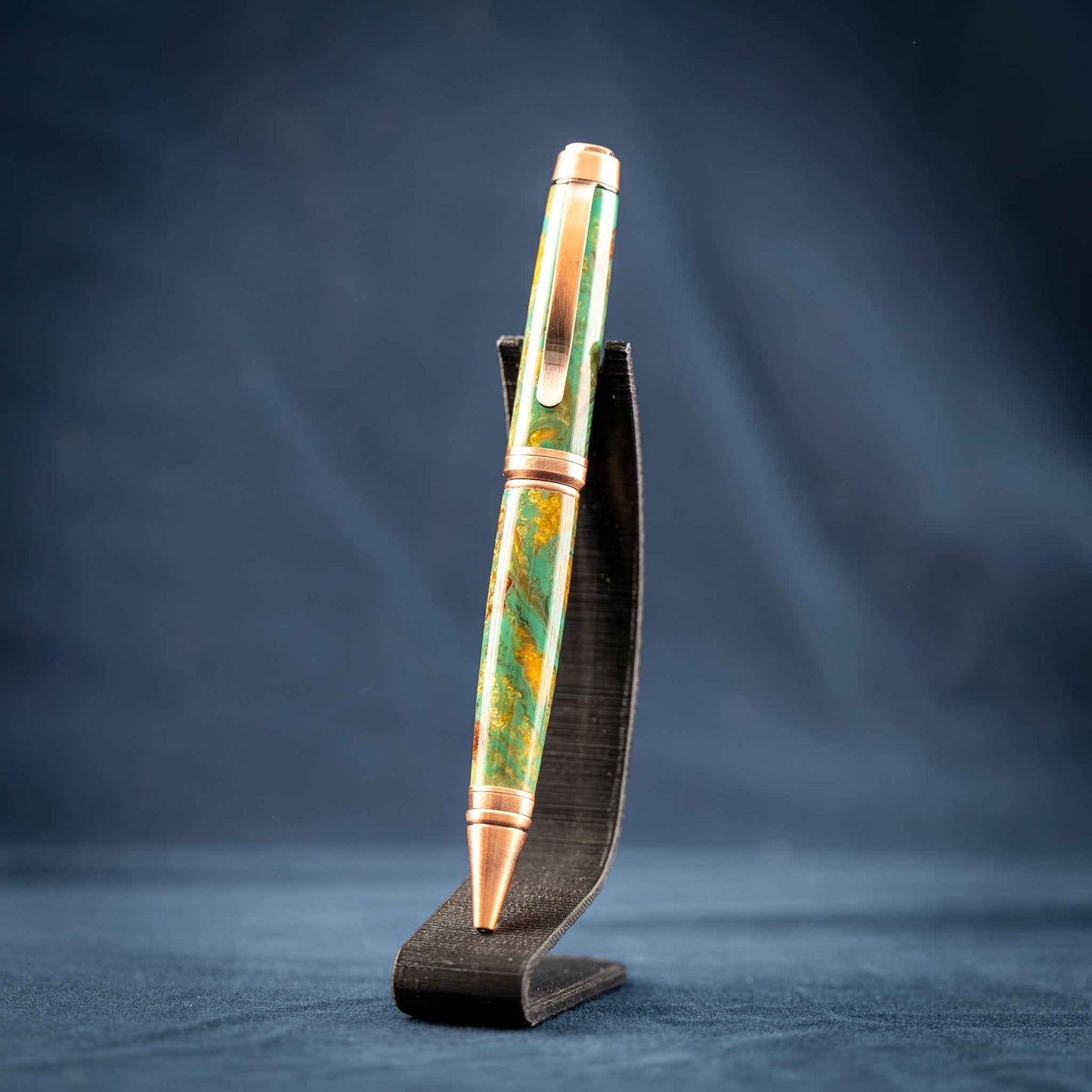 Green, Gold, and Copper Ballpoint Twist Pen: Into the Woods