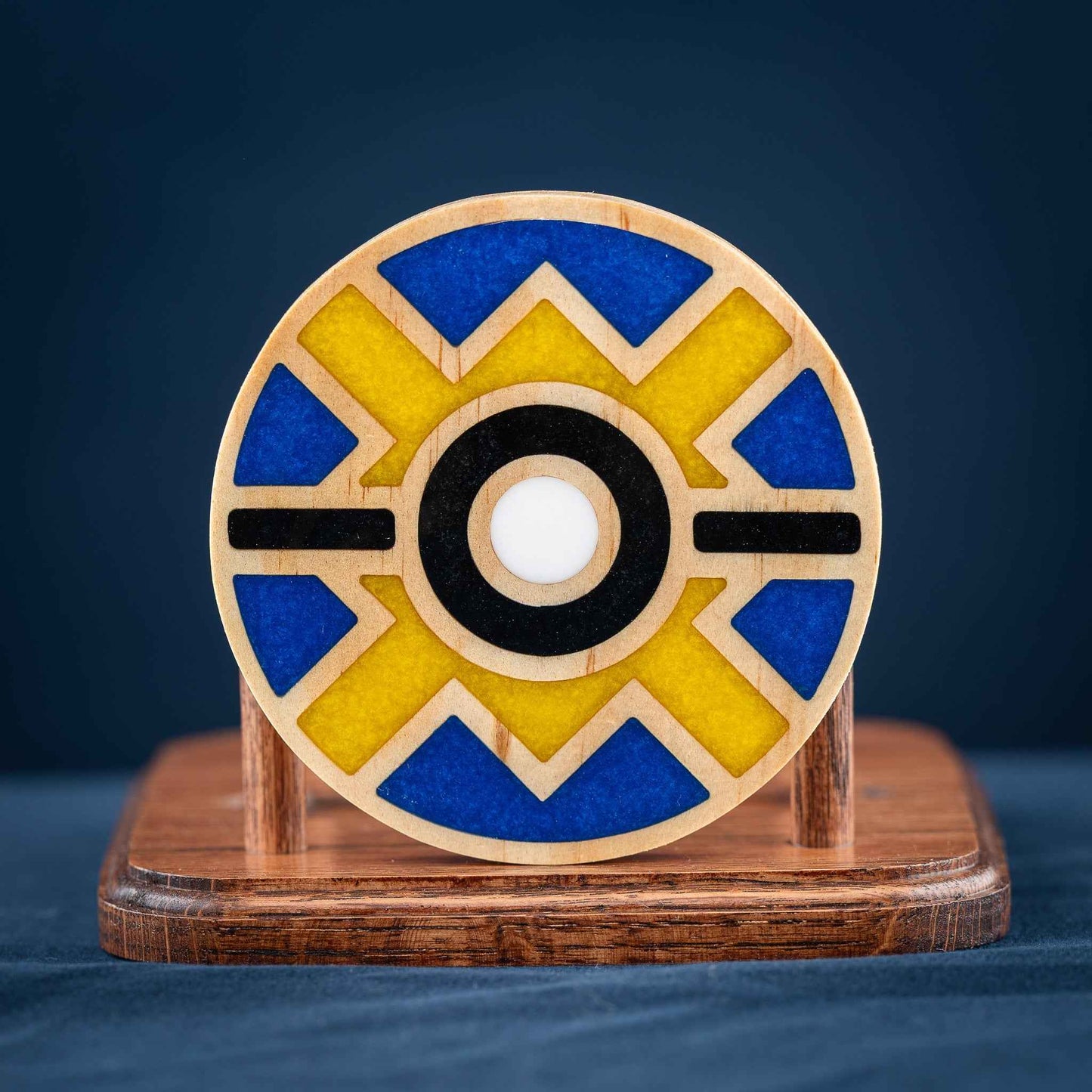 Handmade Carved Pokémon Pokéball Wood and Resin Coasters with Stand: Poké Ball, Dusk Ball, Quick Ball, Love Ball, and Net Ball