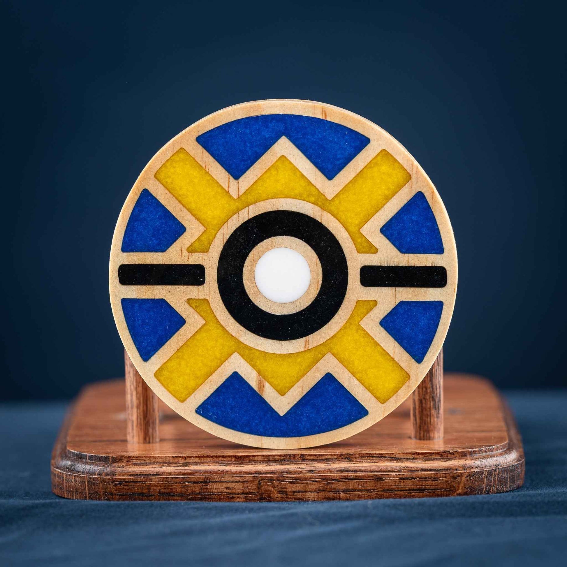 Handmade Carved Pokémon Pokéball Wood and Resin Coasters with Stand: Poké Ball, Dusk Ball, Quick Ball, Love Ball, and Net Ball