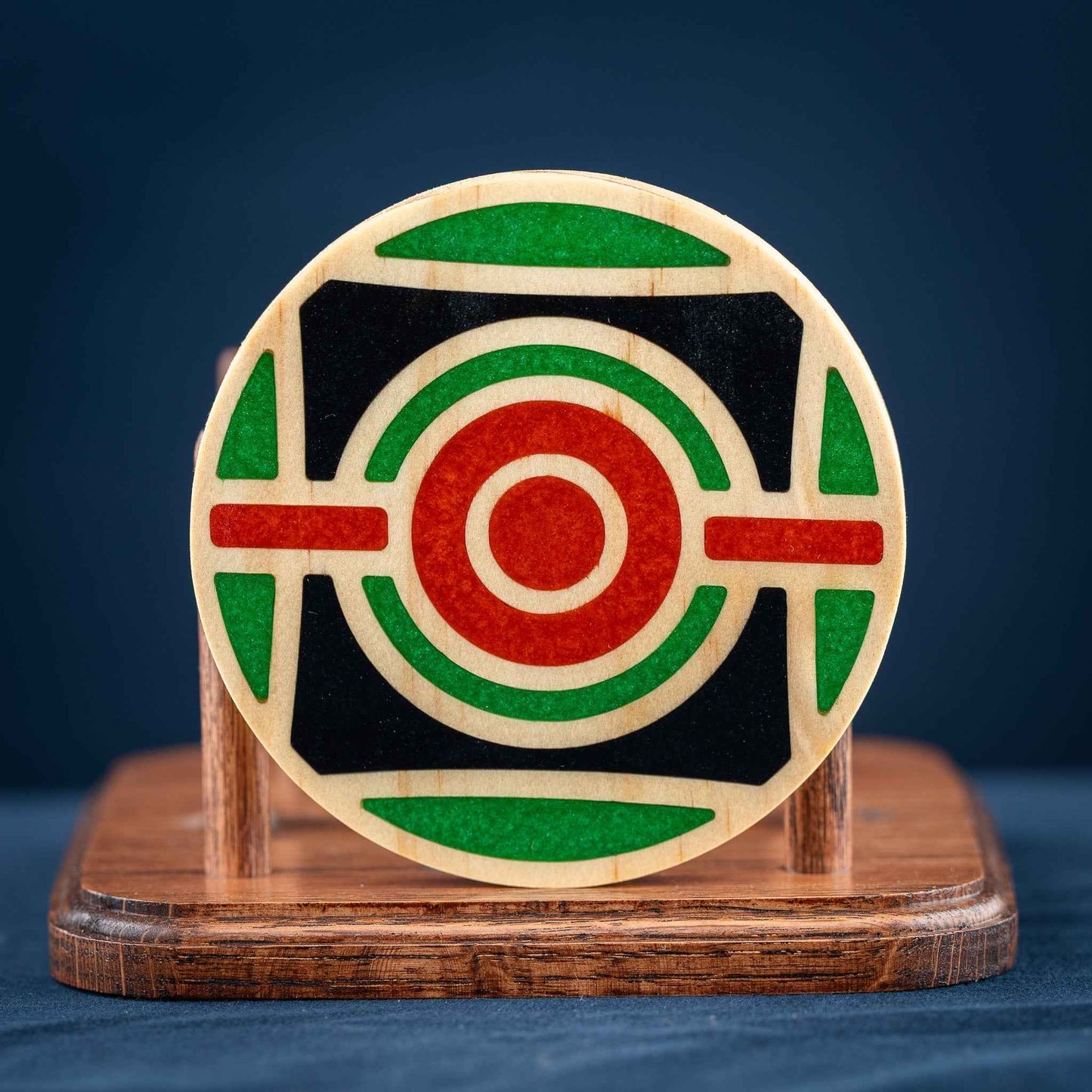 Handmade Carved Pokémon Pokéball Wood and Resin Coasters with Stand: Poké Ball, Dusk Ball, Quick Ball, Love Ball, and Net Ball