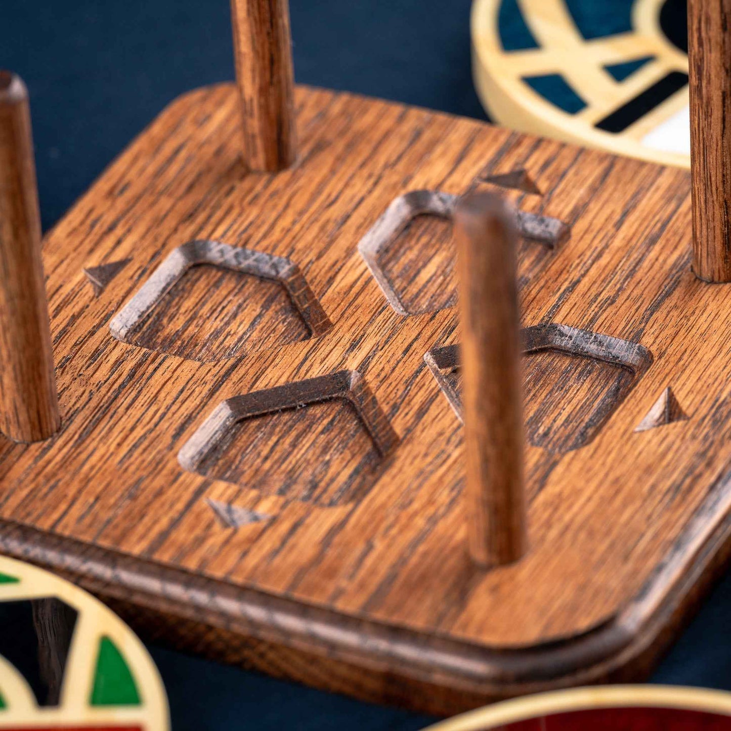 Handmade Carved Pokémon Pokéball Wood and Resin Coasters with Stand: Poké Ball, Dusk Ball, Quick Ball, Love Ball, and Net Ball