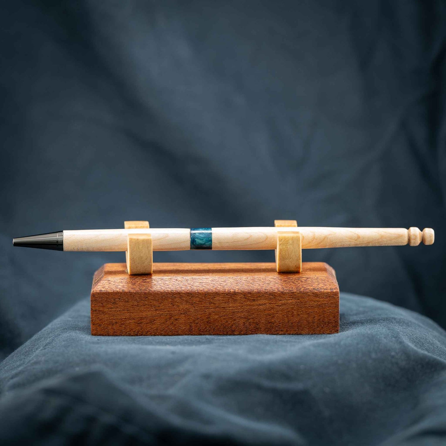Maple and Green Band Desk Pen