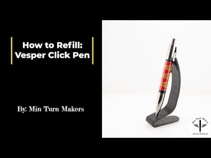 A brief video detailing how to refill a handmade vesper pen