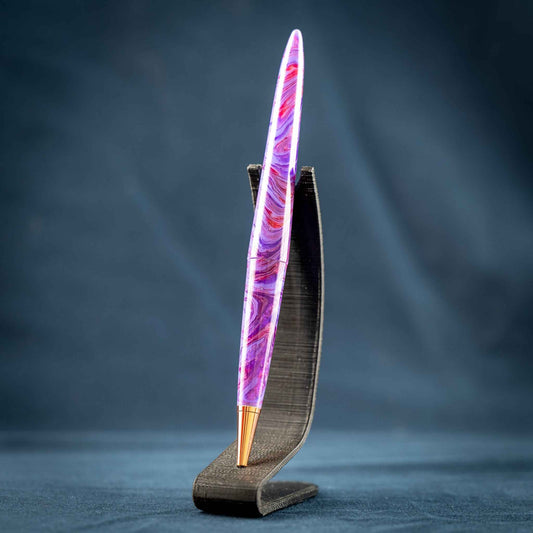 Purple, Copper, and Bronze Resin Desk Pen: Purple Haze
