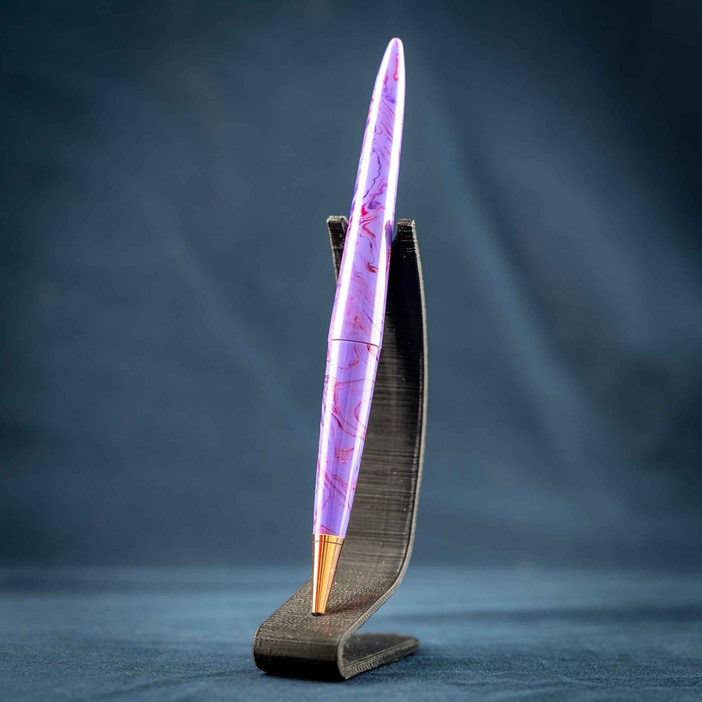 Purple, Copper, and Bronze Resin Desk Pen: Purple Haze