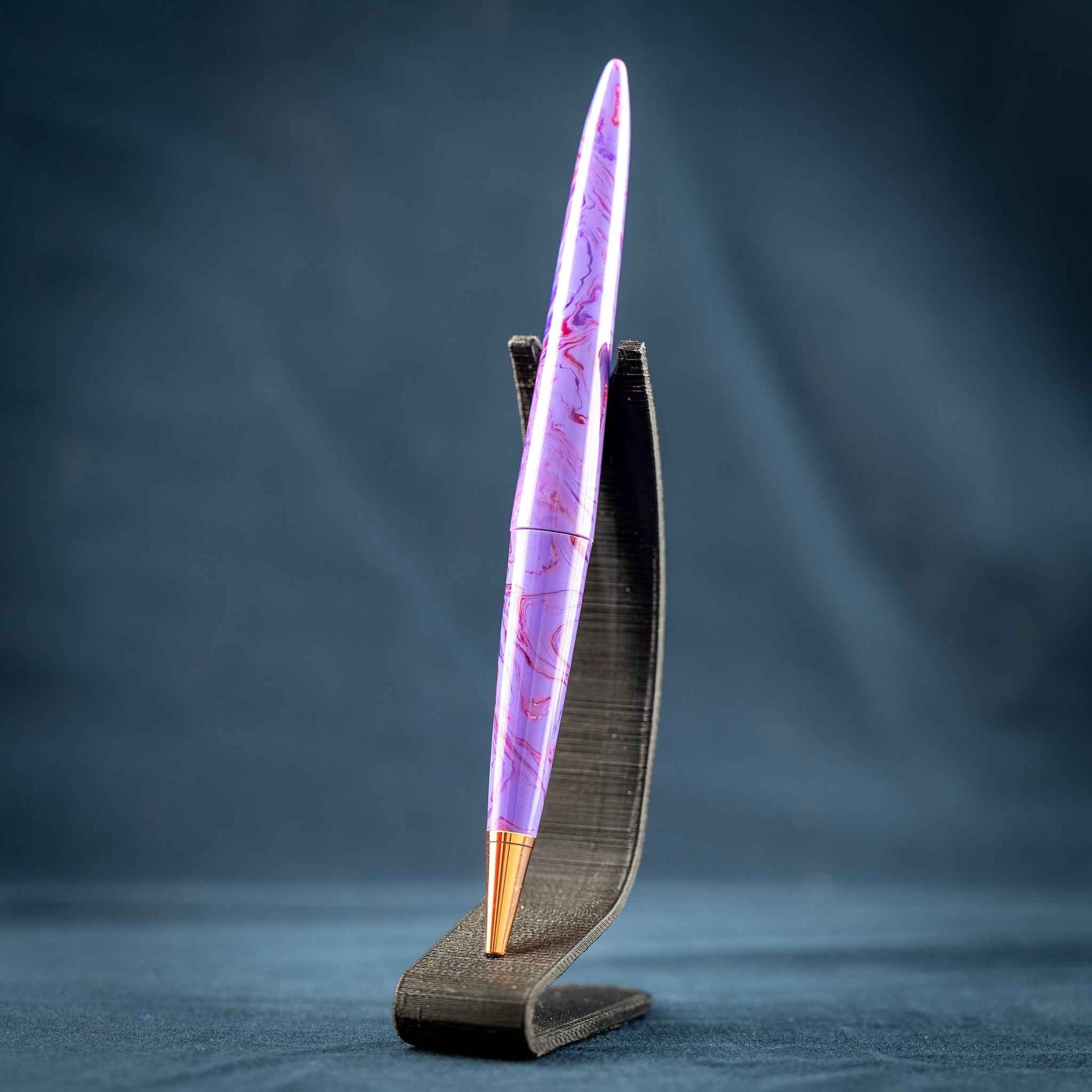 Purple, Copper, and Bronze Resin Desk Pen: Purple Haze
