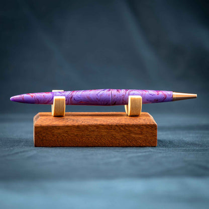 Purple, Copper, and Bronze Resin Desk Pen: Purple Haze