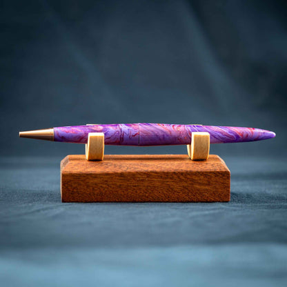 Purple, Copper, and Bronze Resin Desk Pen: Purple Haze