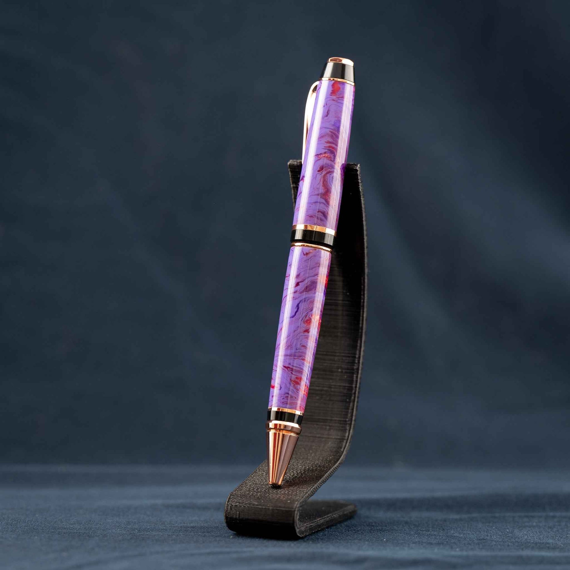 Purple, Copper, and Bronze Resin Twist Pen: Purple Cigar Haze