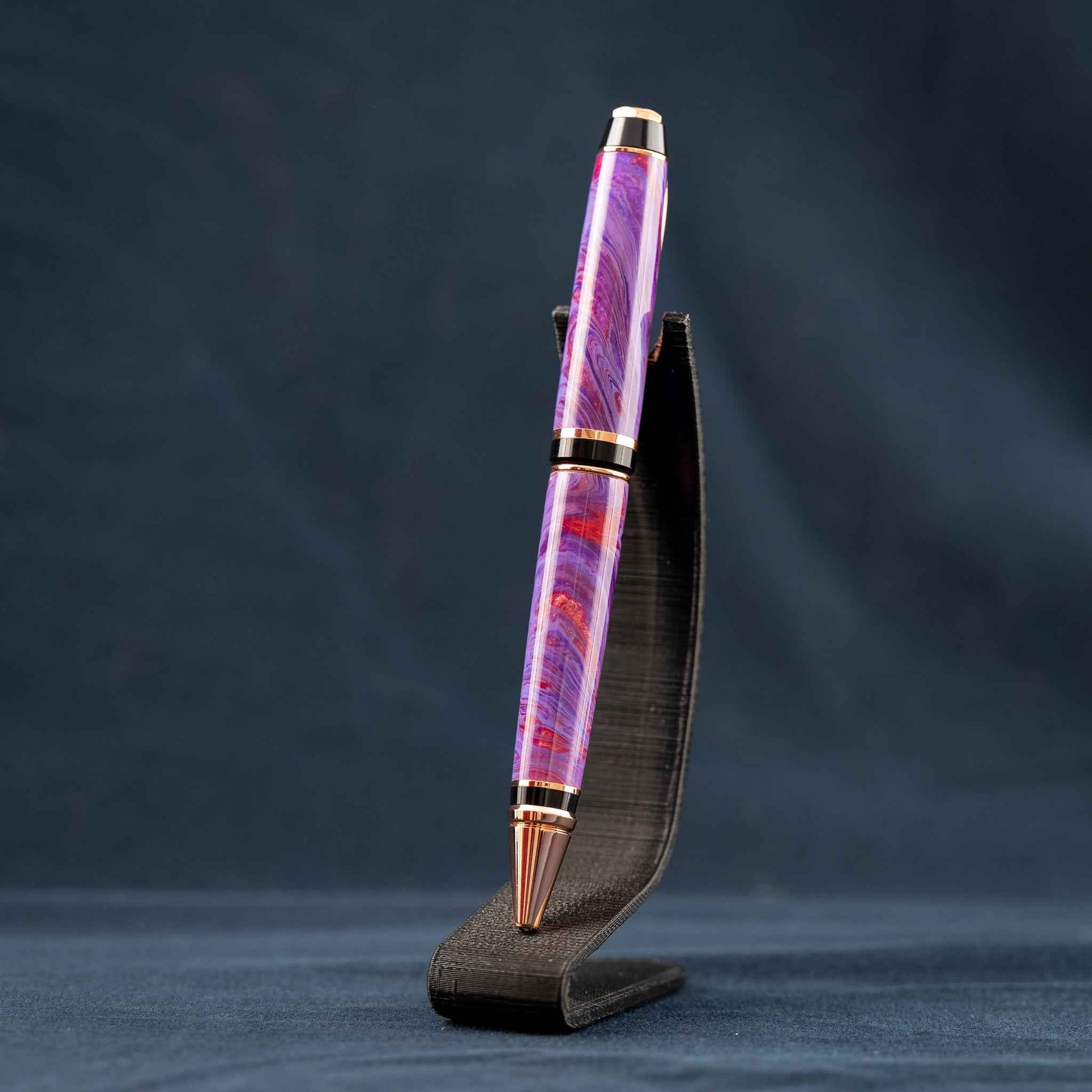 Purple, Copper, and Bronze Resin Twist Pen: Purple Cigar Haze