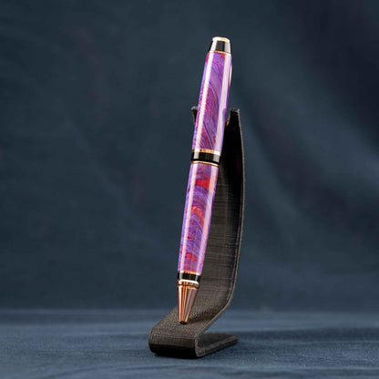 Purple, Copper, and Bronze Resin Twist Pen: Purple Cigar Haze