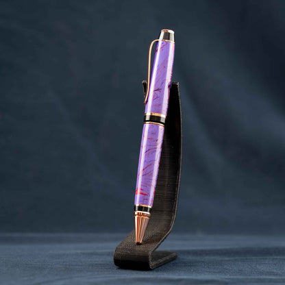 Purple, Copper, and Bronze Resin Twist Pen: Purple Cigar Haze