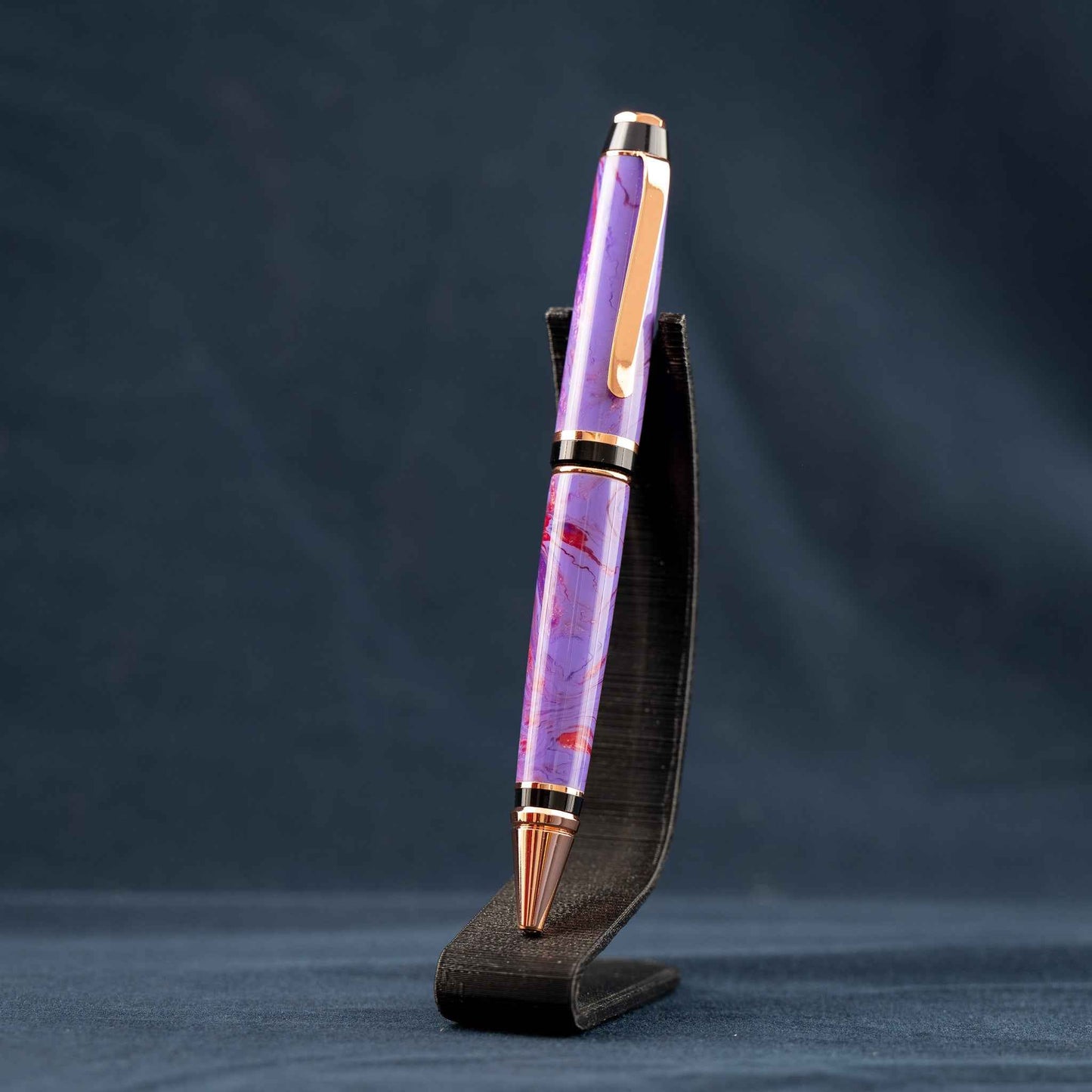 Purple, Copper, and Bronze Resin Twist Pen: Purple Cigar Haze