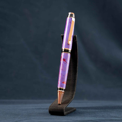 Purple, Copper, and Bronze Resin Twist Pen: Purple Cigar Haze