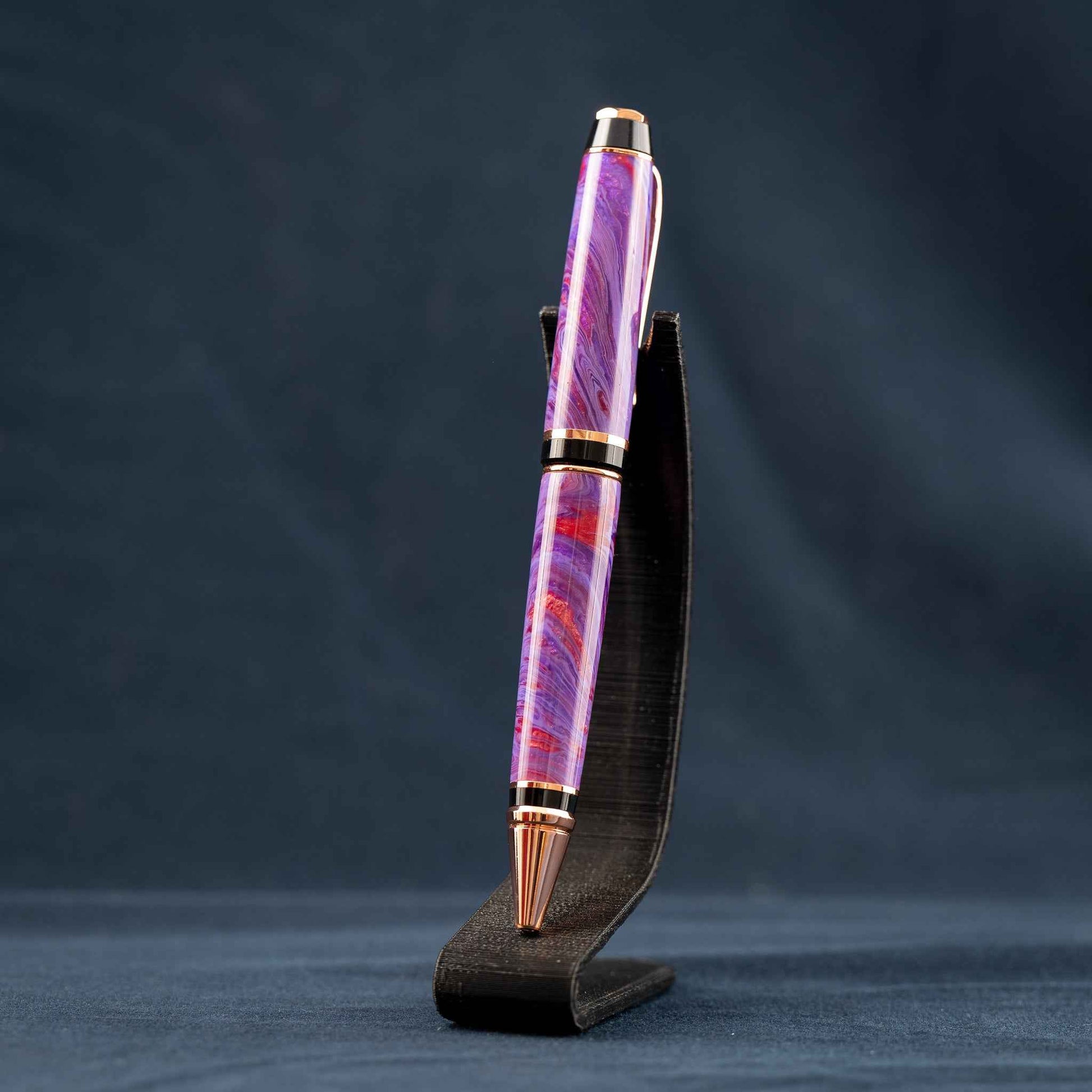 Purple, Copper, and Bronze Resin Twist Pen: Purple Cigar Haze