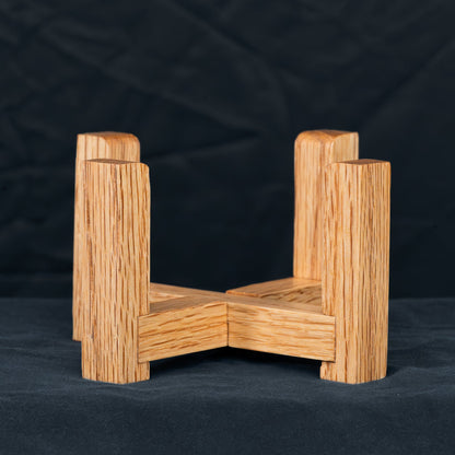 Handmade Red Oak wooden coaster stand