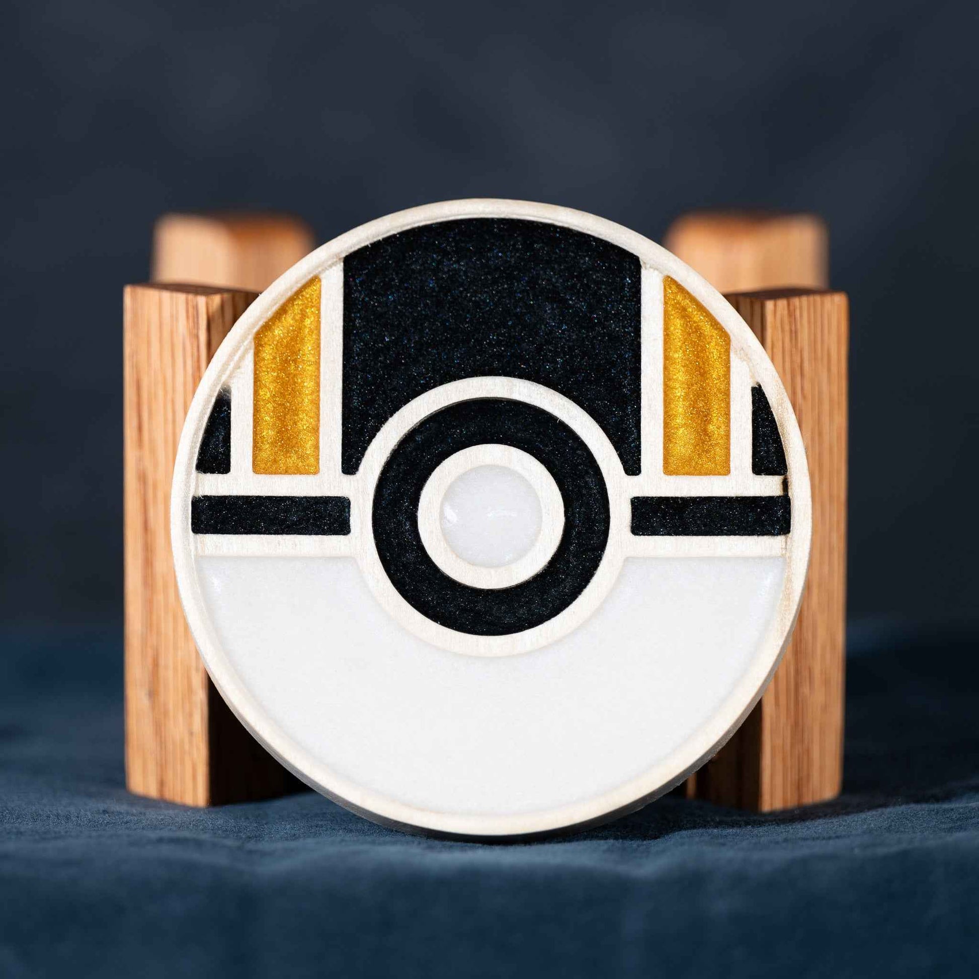 Wood and Resin Pok Ball Coaster Set | Min Turn Makers Wood and Resin Pok Ball Coaster Set | Min Turn Makers