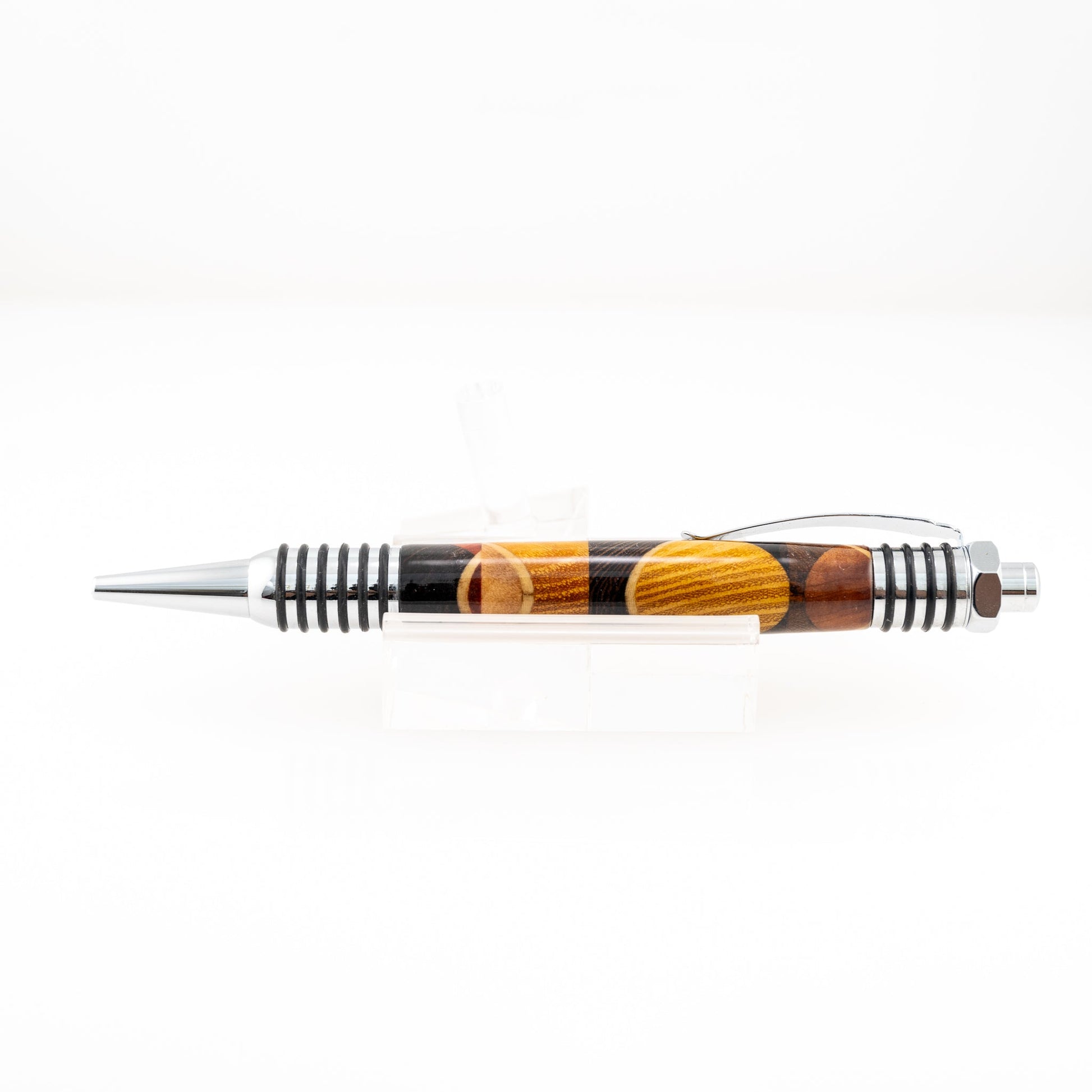 Handmade Osage orange, Wenge, Walnut, Redheart, Maple, Pine and Olivewood wood pen with chrome plating