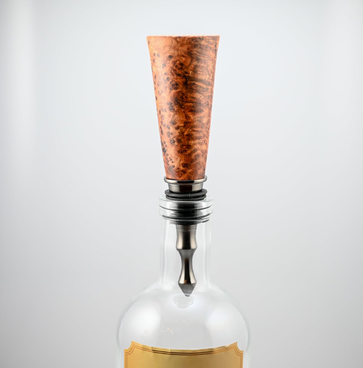 handmade thuya burl wood vintage style bottle stopper