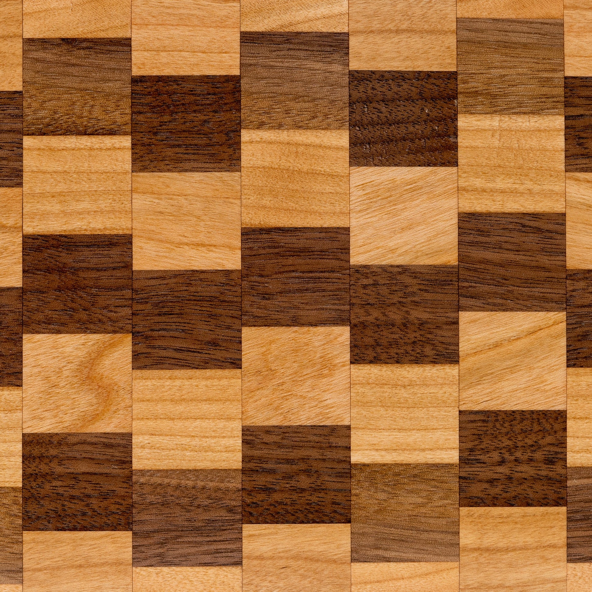 handmade walnut and cherry wood illusion cutting board
